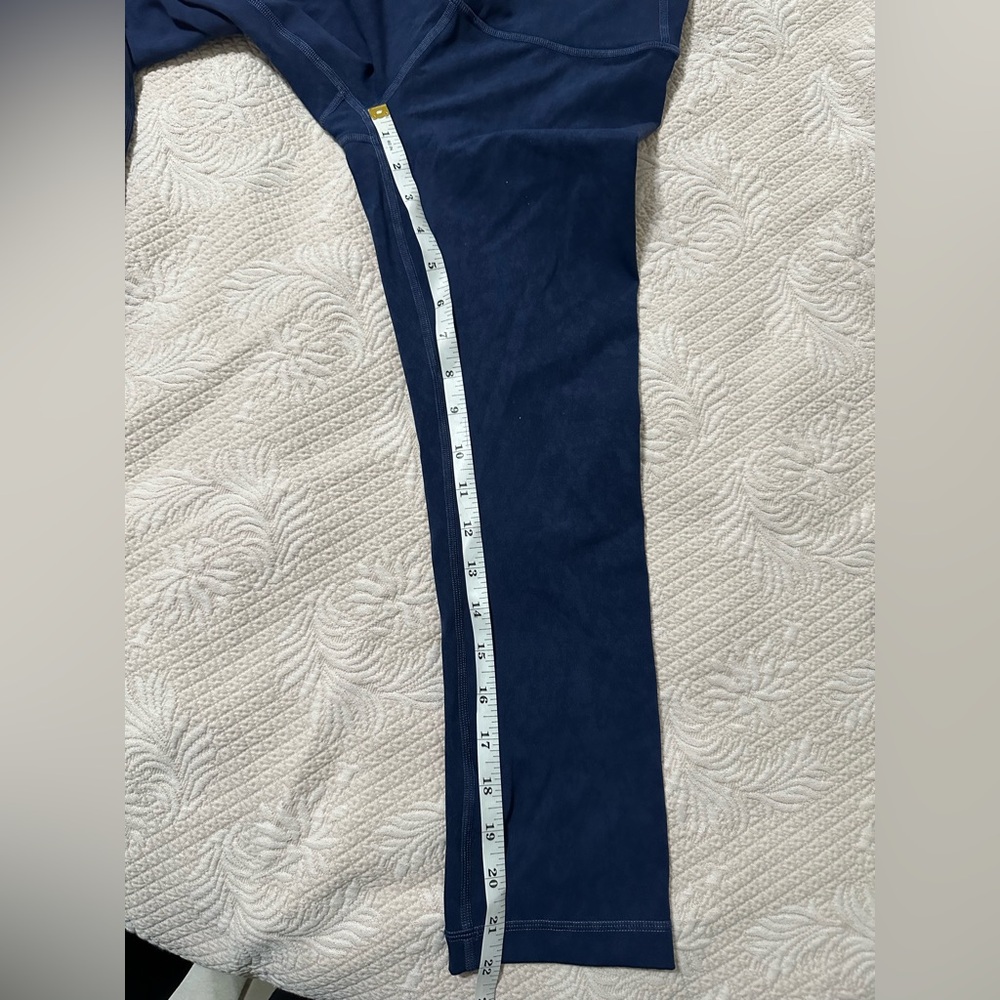 New without tags Lululemon Wunder Under Crop High-Rise *Spray 21" Indigo Spray - Picture 4 of 10
